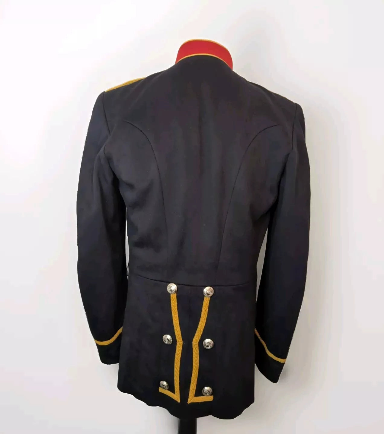 44" Tall Tunic Mans Royal Marines Band, Yellow Braid Musicians Jacket steampunk  ( our ref y219E )