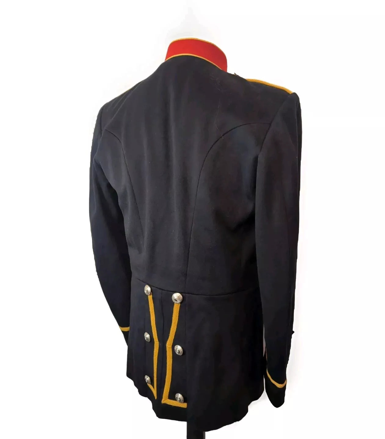 44" Tall Tunic Mans Royal Marines Band, Yellow Braid Musicians Jacket steampunk  ( our ref y219E )