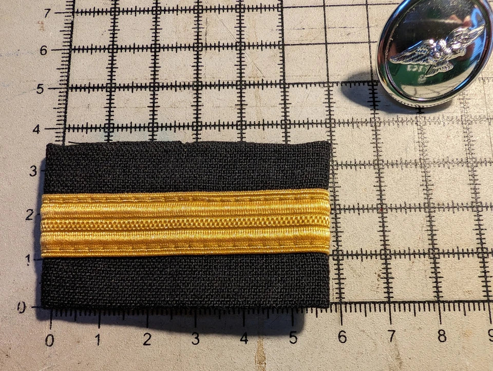 6 Airline Pilot Jacket Albatross Buttons & Aviation Pilot Shirt Epaulets Fancy Dress