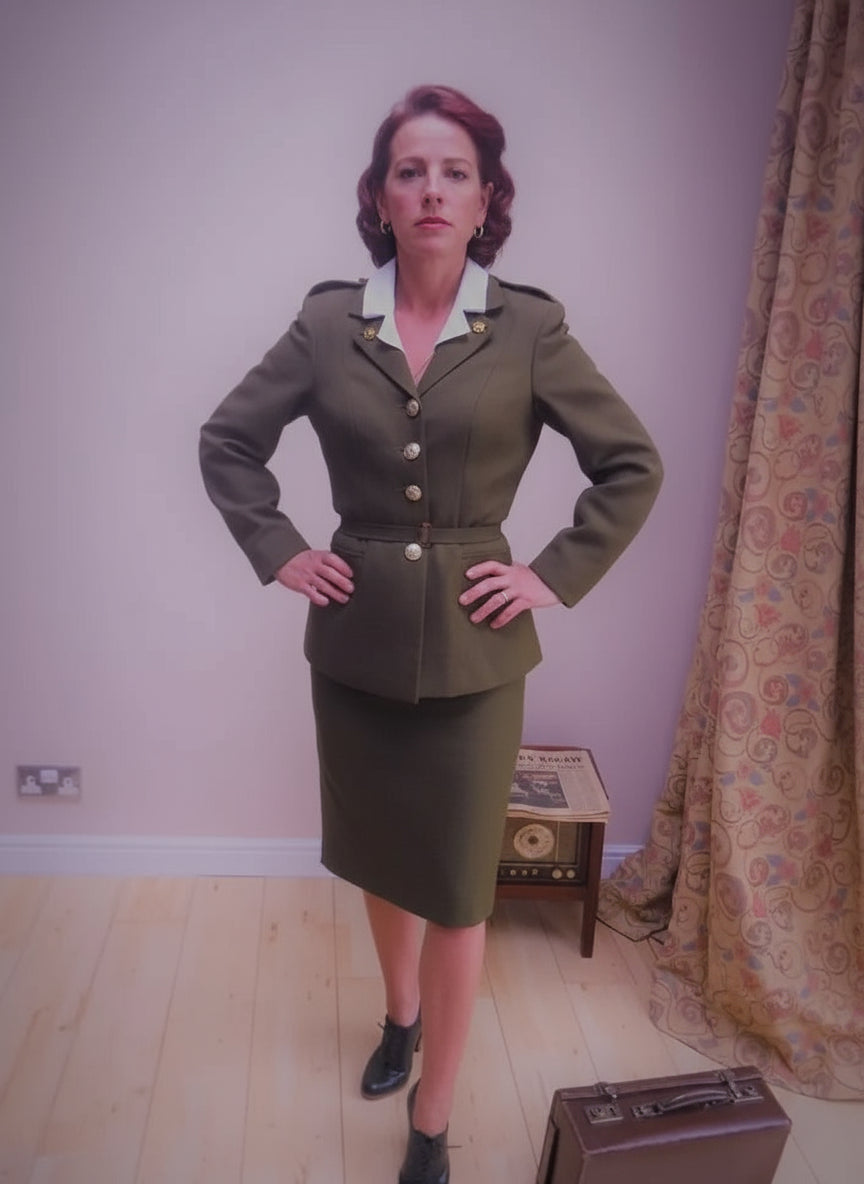 AGENT PEGGY CARTER CAPTAIN AMERICAN MARVEL COMIC-CON COSPLAY FULL UNIFORM OUTFIT