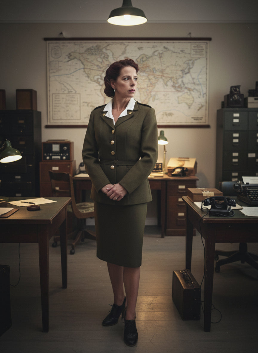 AGENT PEGGY CARTER CAPTAIN AMERICAN MARVEL COMIC-CON COSPLAY FULL UNIFORM OUTFIT
