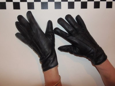 New Genuine MOD Surplus Black Leather Gloves Police Women