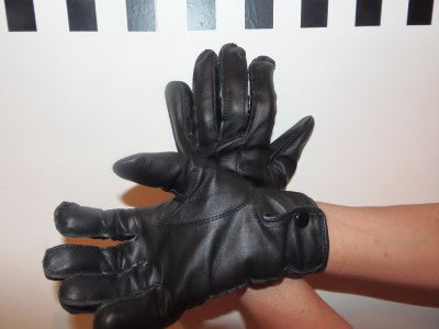 New Genuine MOD Surplus Black Leather Gloves Police Women