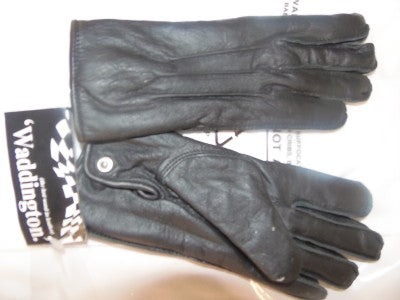 New Genuine MOD Surplus Black Leather Gloves Police Women