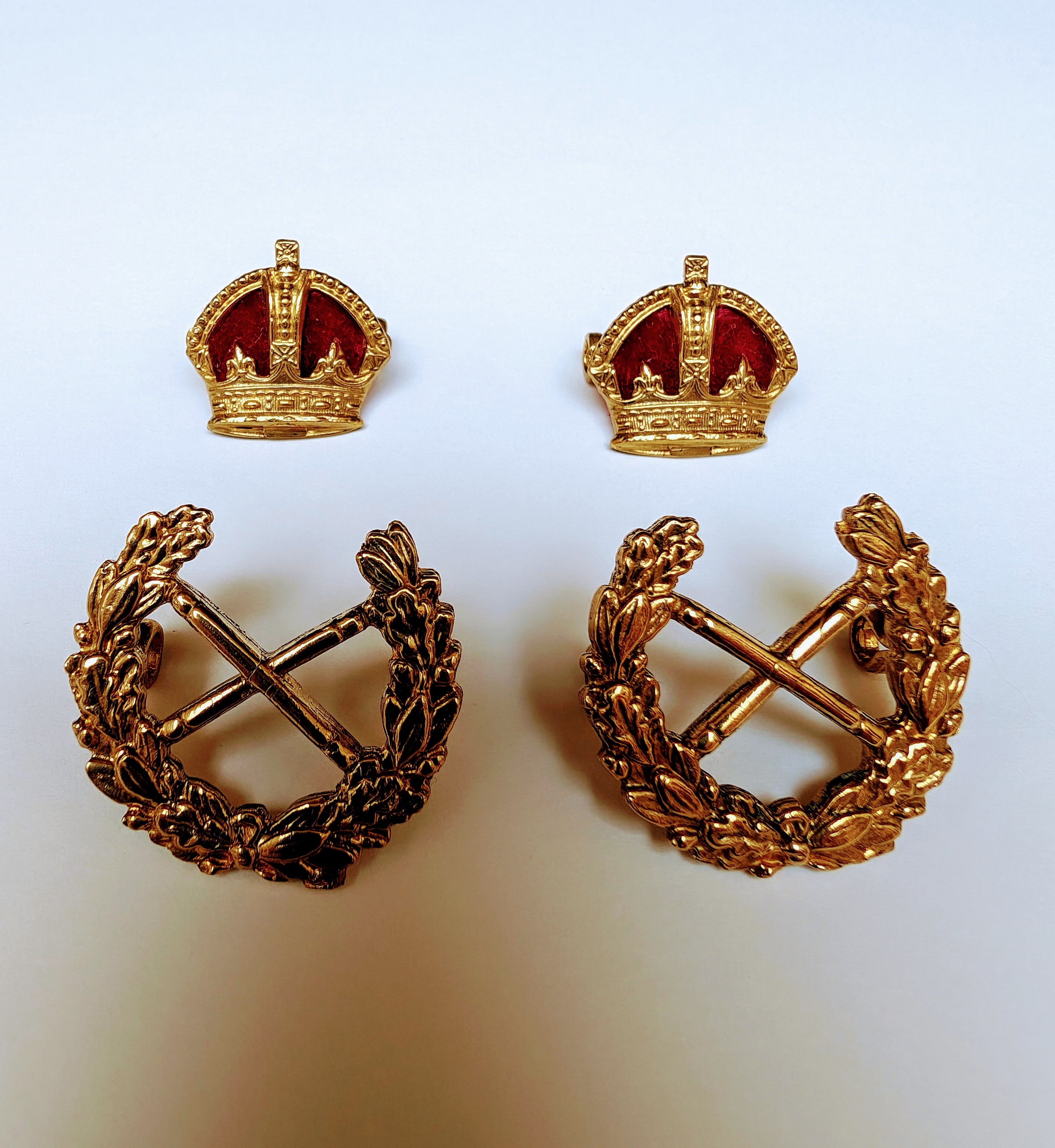 Hand Made Gold Plated Field Marshal  shoulder Rank Badges