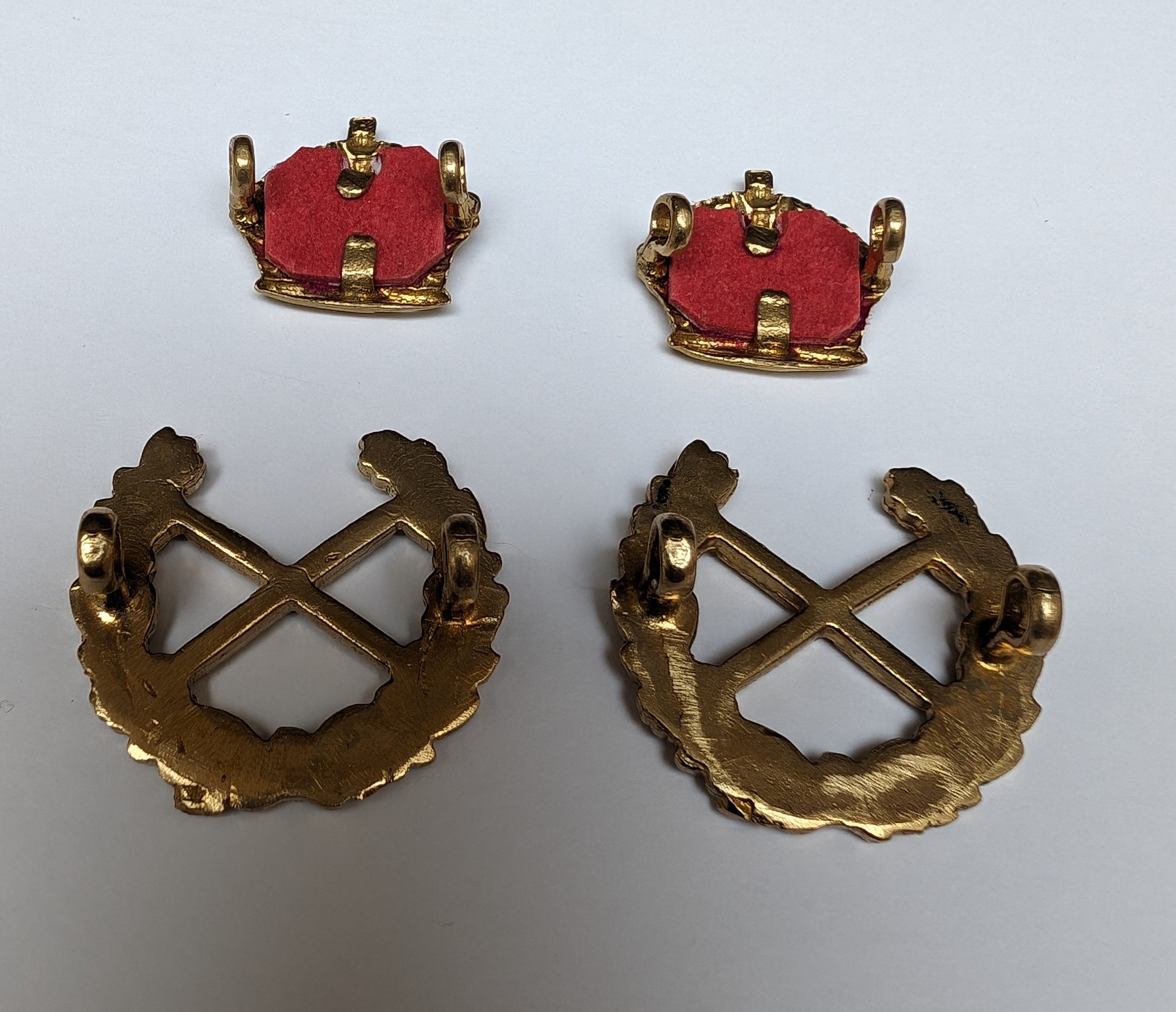 Hand Made Gold Plated Field Marshal  shoulder Rank Badges