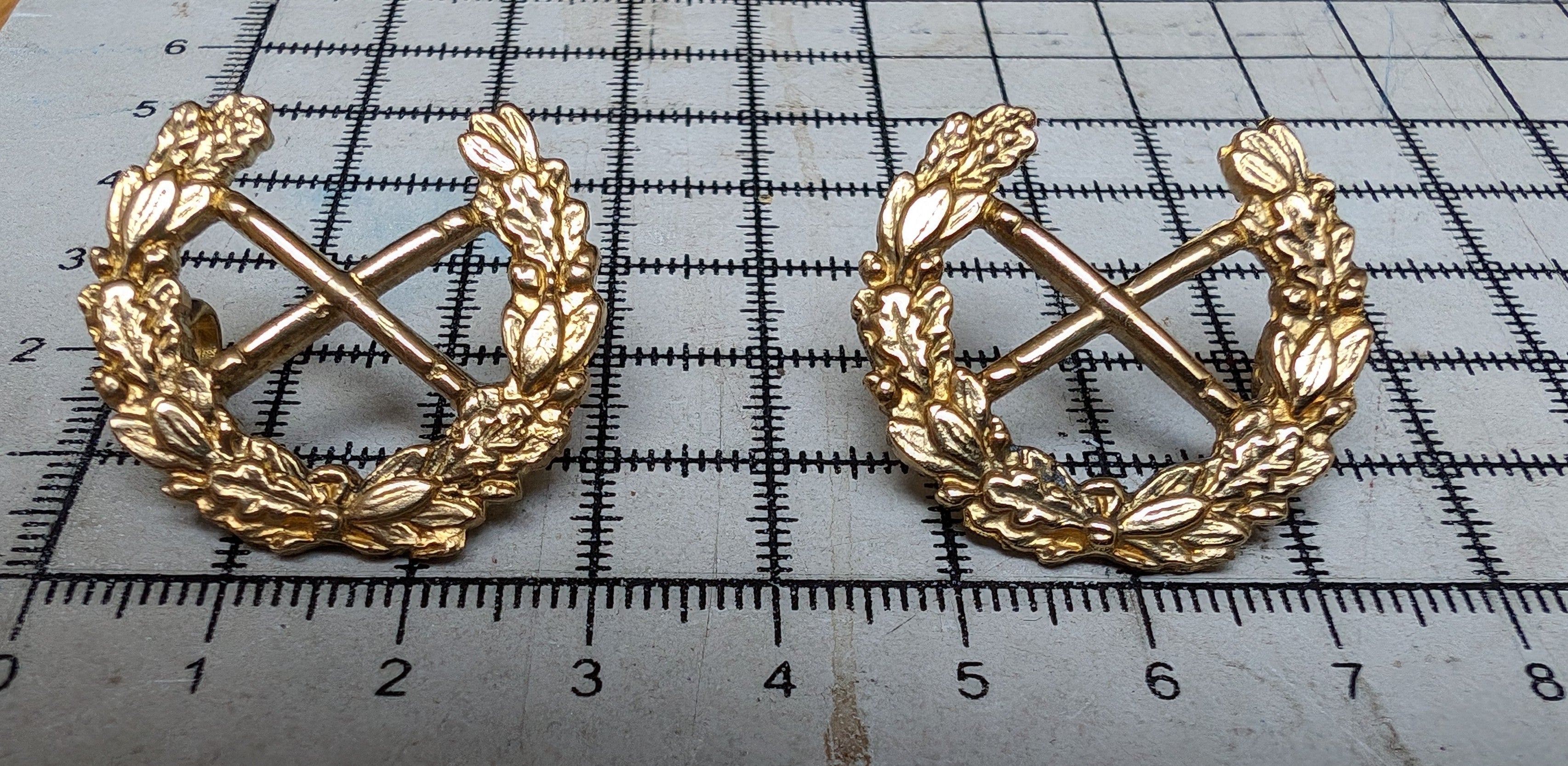 Hand Made Gold Plated Field Marshal  shoulder Rank Badges