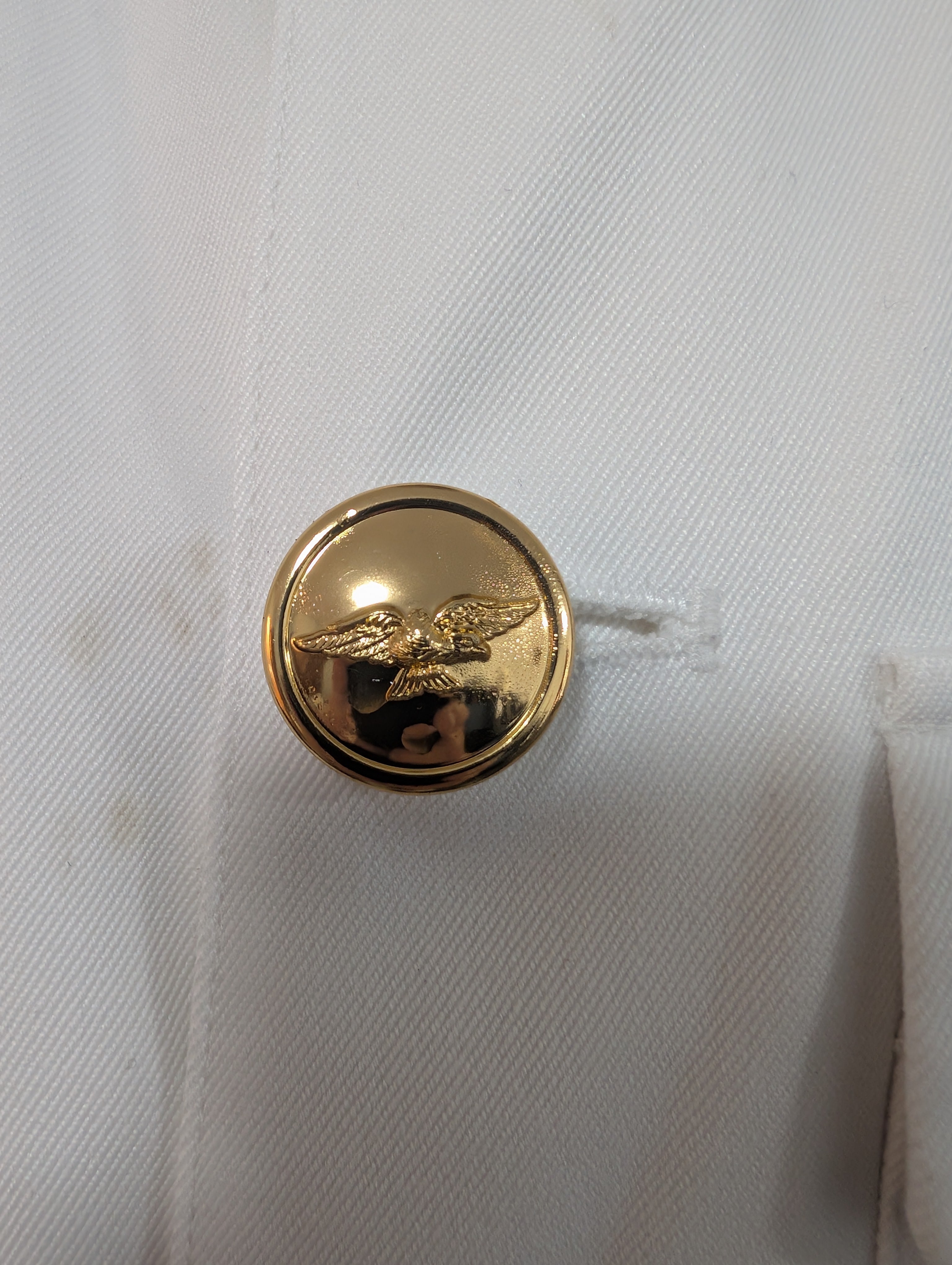 White Uniform Tunic & Trousers Idea Top Gun or Officer & a Gentleman 1980s Film related Fancy Dress outfit Ideally fit 41" chested male with 35"waist