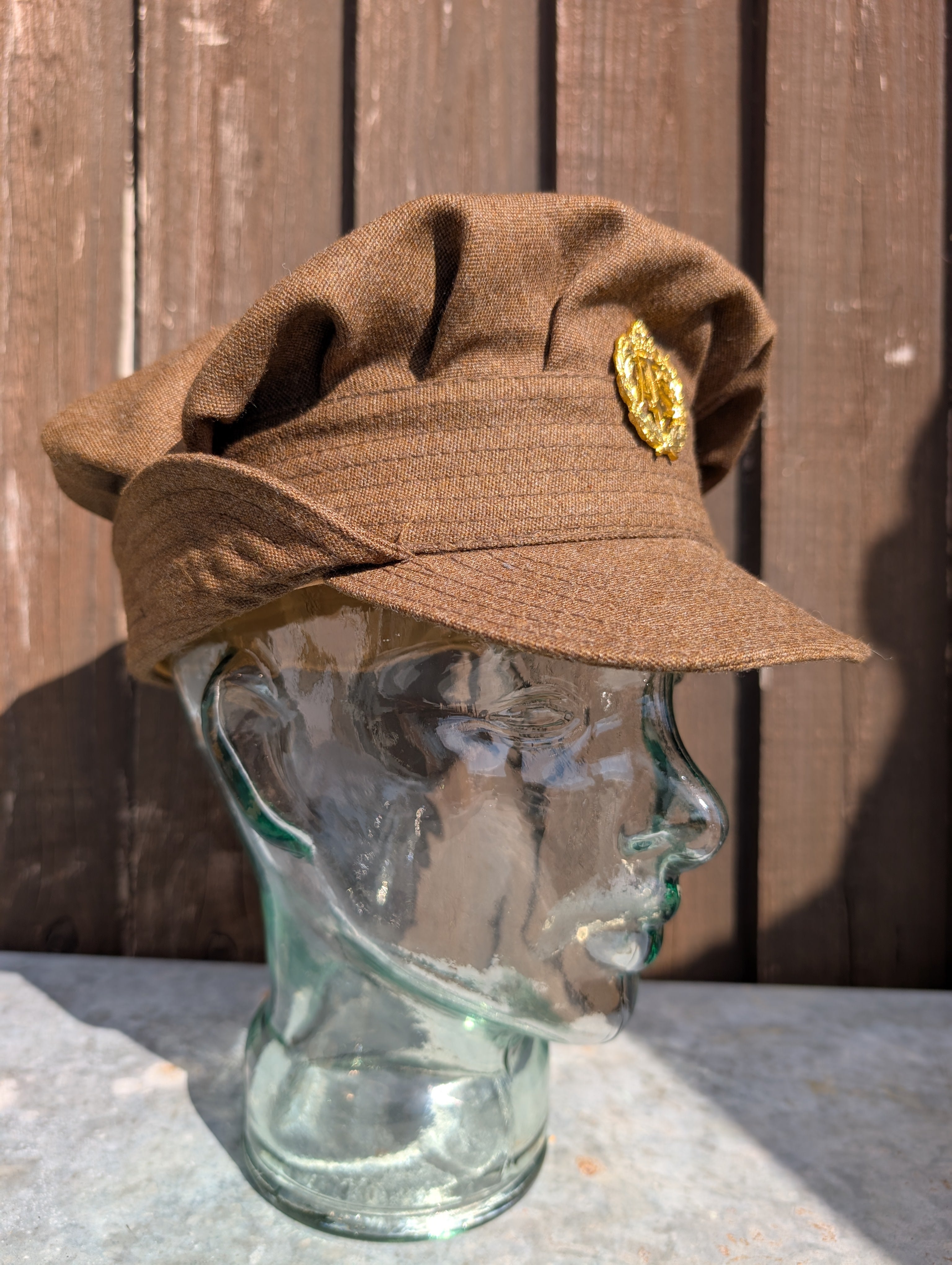Auxiliary Territorial Service Service Dress Uniform Cap & Hat Badge