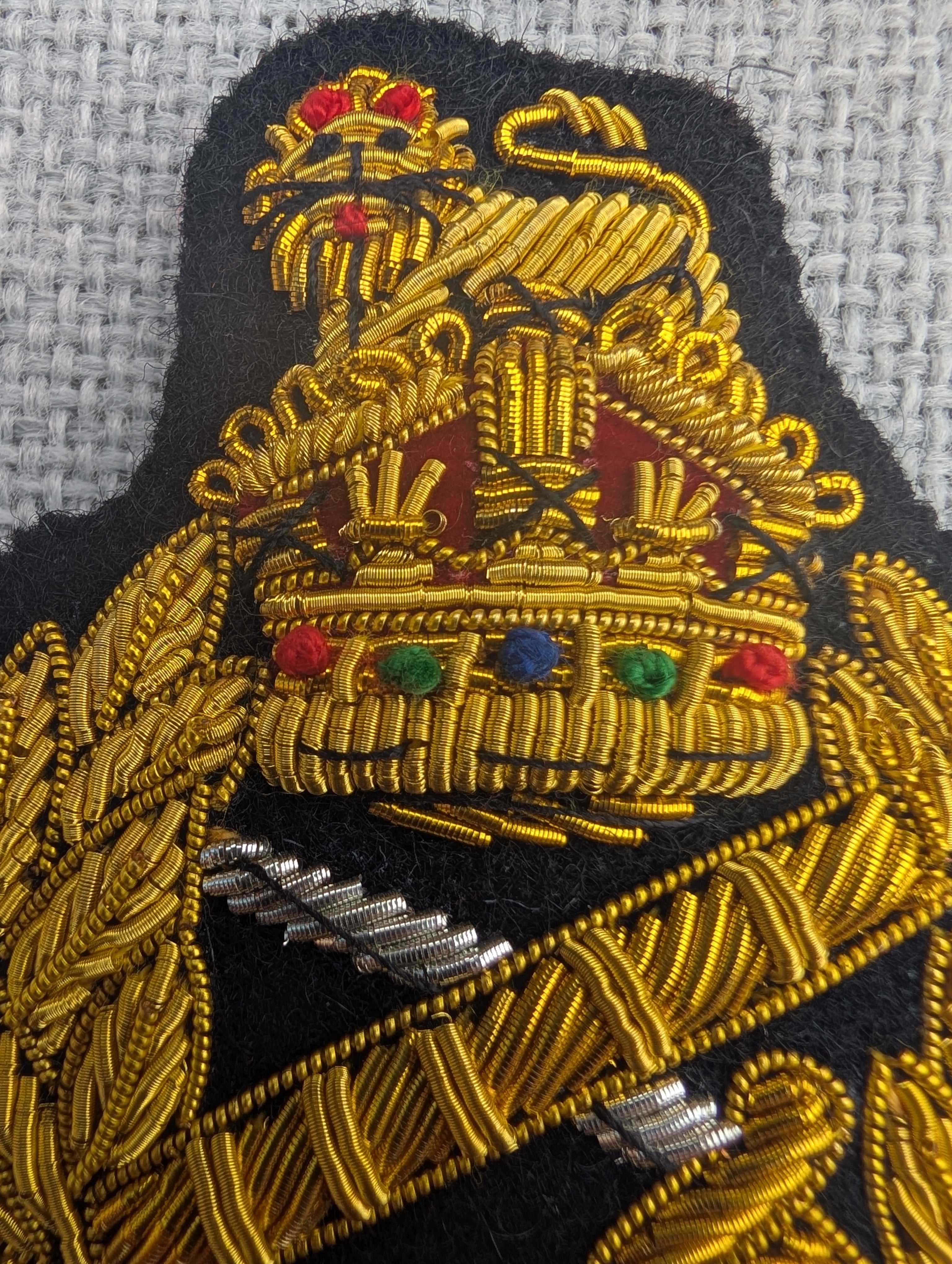 British Army Generals Wire Embroidered Cap Badge