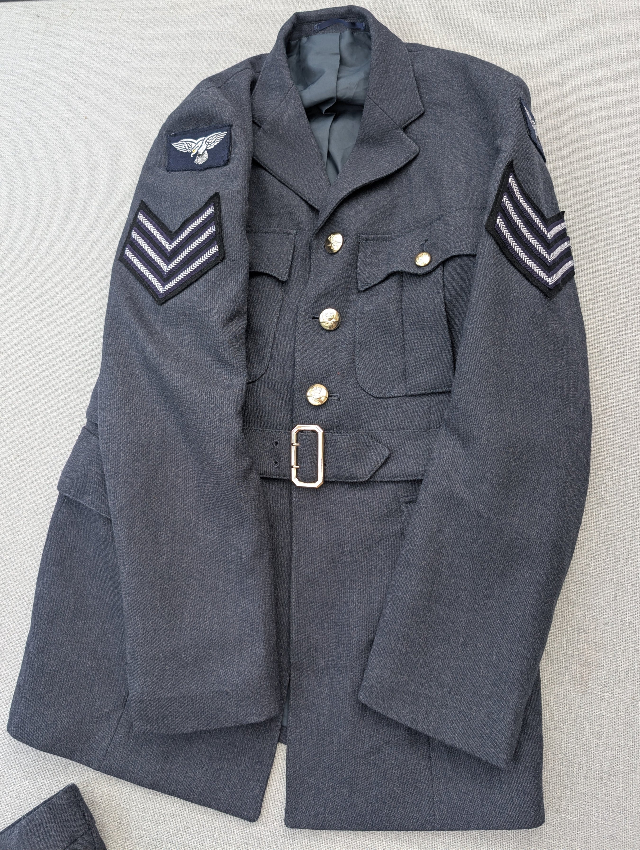 WW2 Look 44"Chest reg height 38"Waist RAF No1 Jacket & Trousers