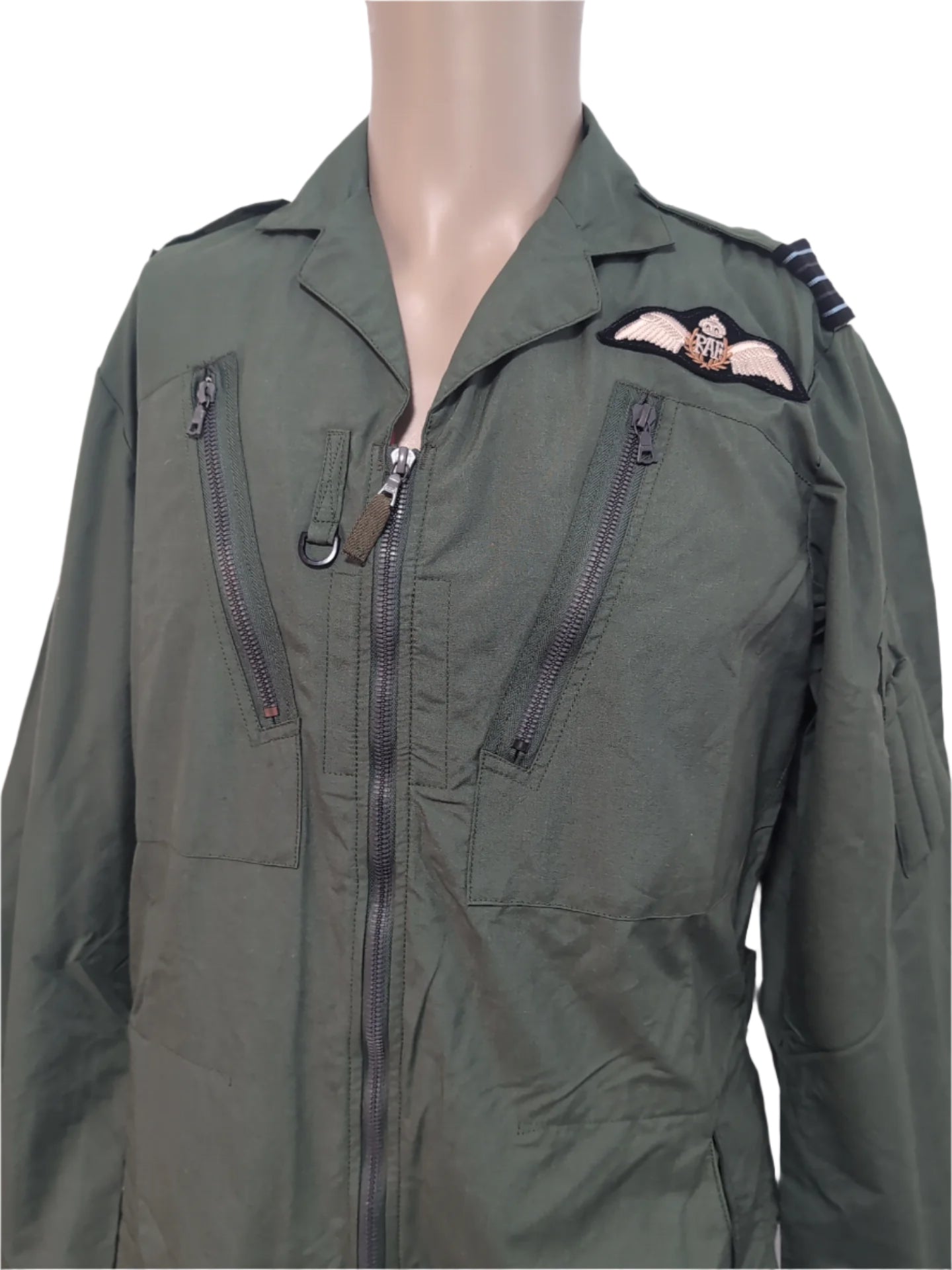 36 to 40" Chest Tall RAF Pilot Sage Green Coveralls Uniform Top Gun Outfit Flight Suit Maverick
