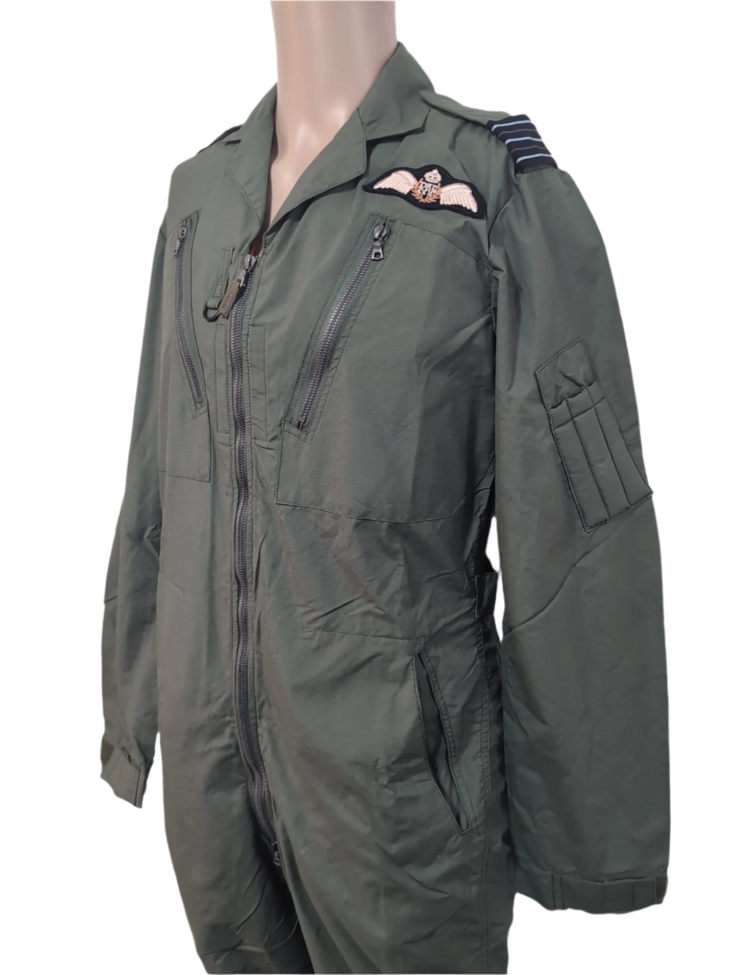 36 to 40" Chest Tall RAF Pilot Sage Green Coveralls Uniform Top Gun Outfit Flight Suit Maverick