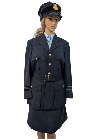 WAAF Officers Uniform Jacket with Shirt, Skirt & Cap