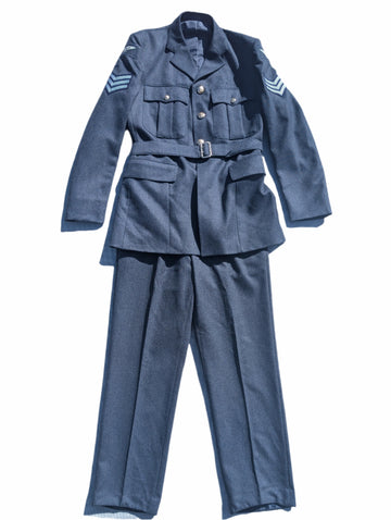 52"Chest 45 1/2"Waist Jacket & Trousers RAF No1 Service Dress Uniform SGT SD Sergeant ( our ref Y236E )