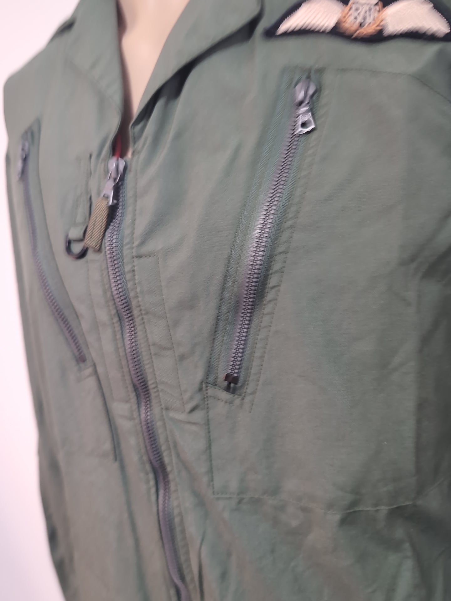 36 to 40" Chest Tall RAF Pilot Sage Green Coveralls Uniform Top Gun Outfit Flight Suit Maverick