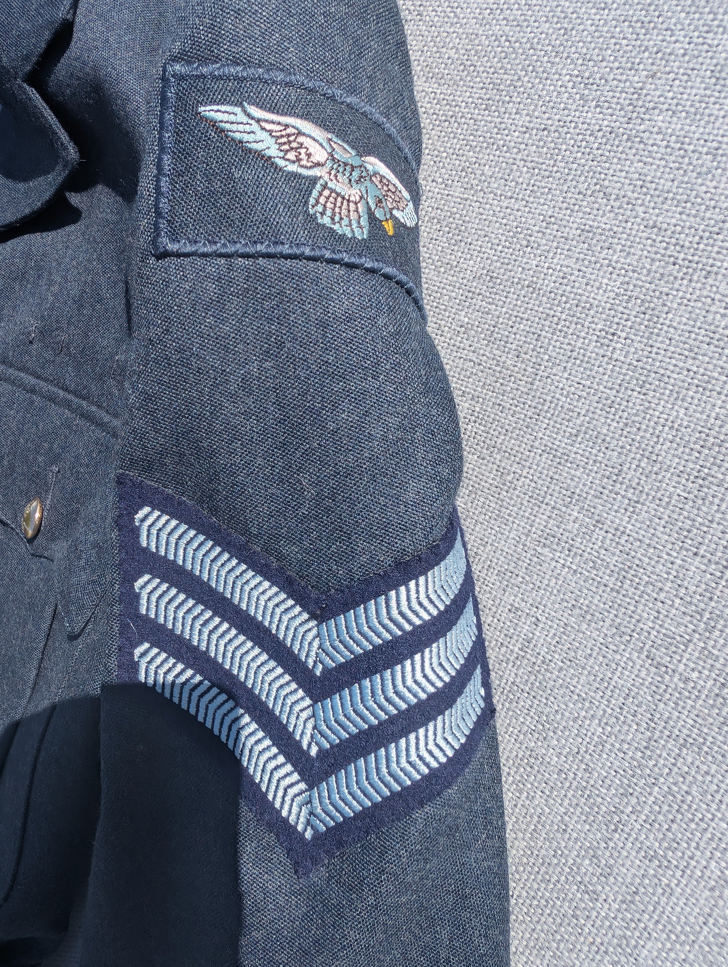 52"Chest 45 1/2"Waist Jacket & Trousers RAF No1 Service Dress Uniform SGT SD Sergeant ( our ref Y236E )