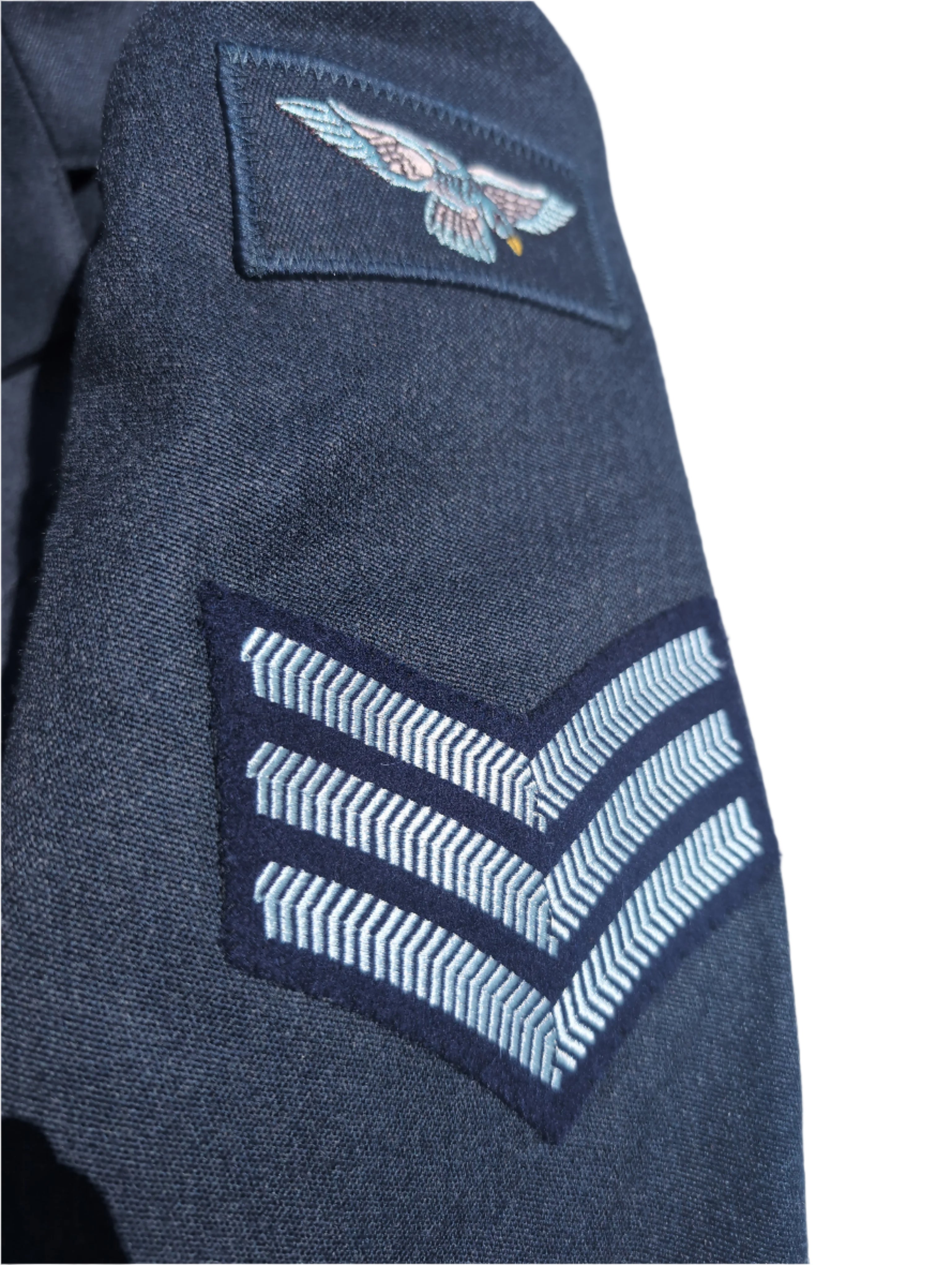 52"Chest 45 1/2"Waist Jacket & Trousers RAF No1 Service Dress Uniform SGT SD Sergeant ( our ref Y236E )