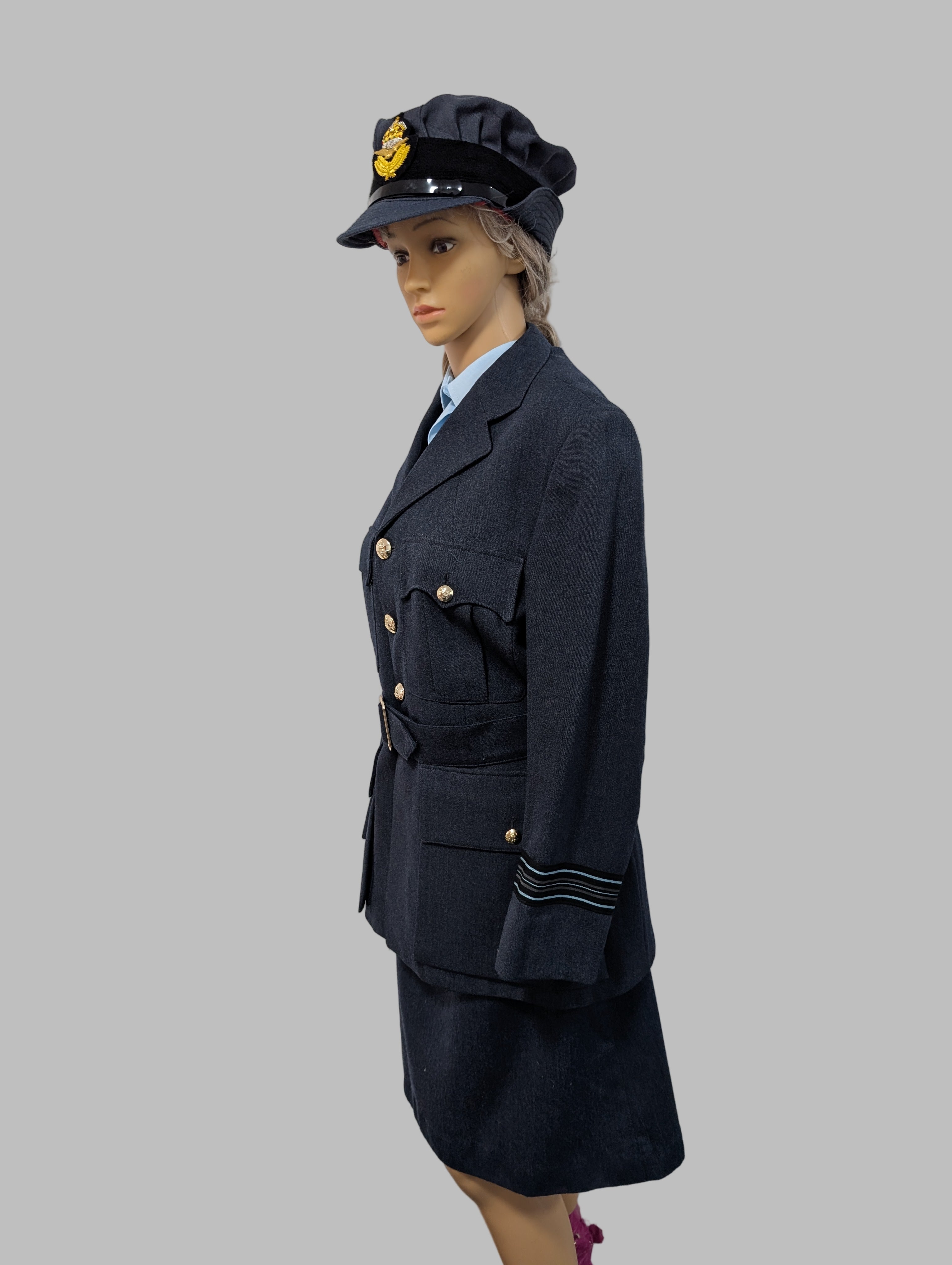 WAAF Officers Uniform Jacket with Shirt, Skirt & Cap