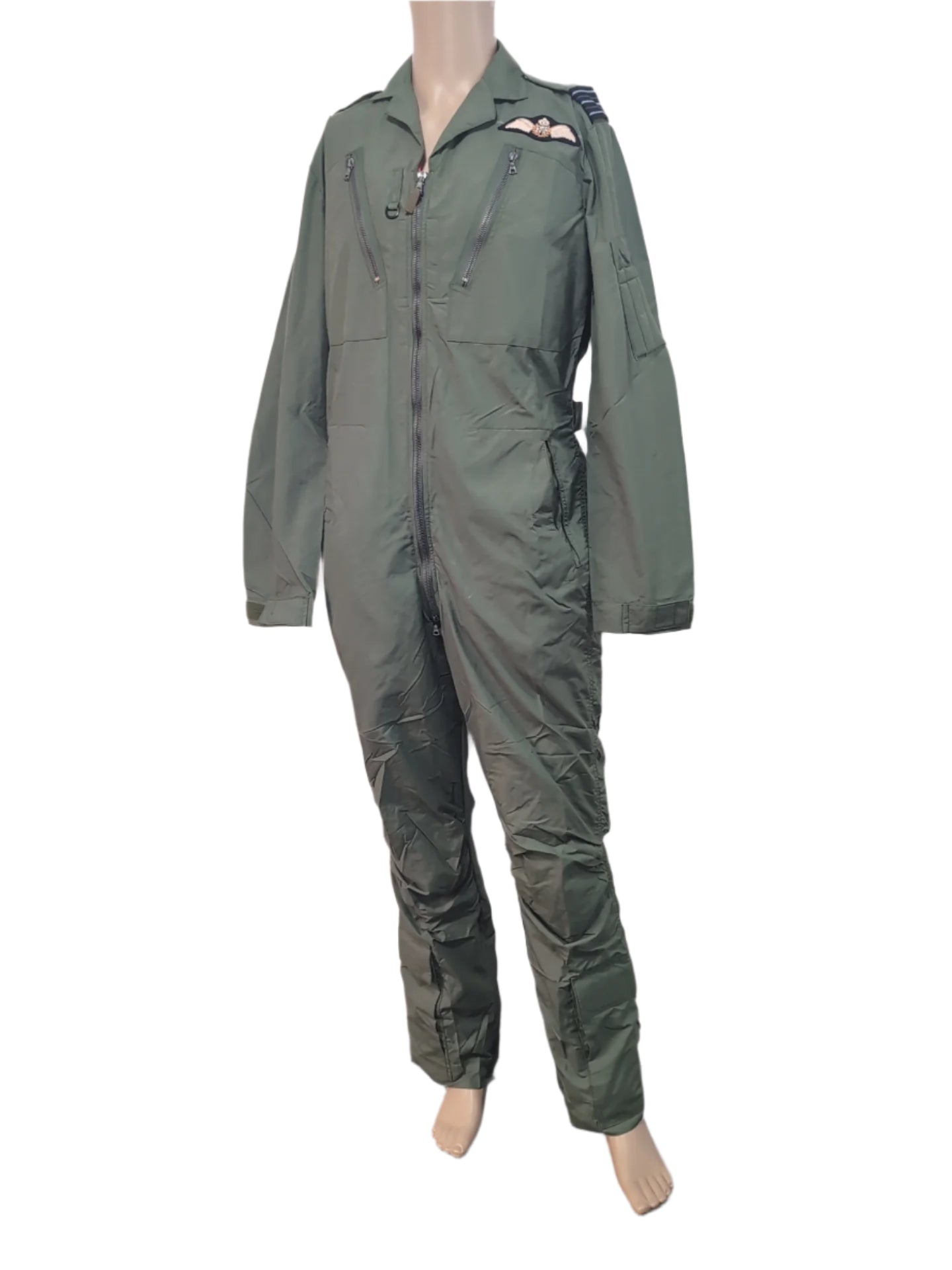 36 to 40" Chest Tall RAF Pilot Sage Green Coveralls Uniform Top Gun Outfit Flight Suit Maverick