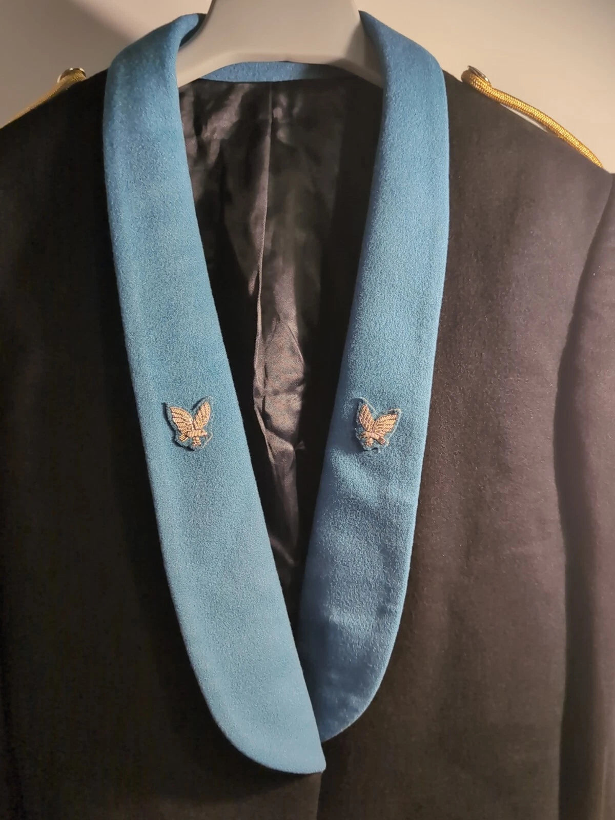 Collar with AAC Eagles Army Air Corps Band Dress Uniform Jacket AAC Steampunk