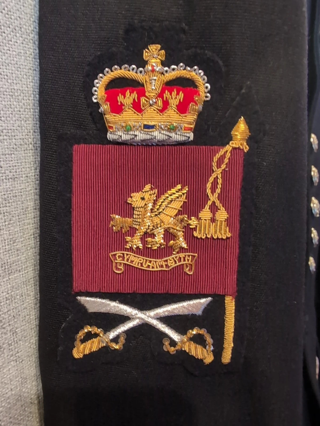 45"Chest Welsh Guards Company Sergeant Majors No.1 Uniform Jacket Blues Tunic “Very good condition ( Our Ref G19)”