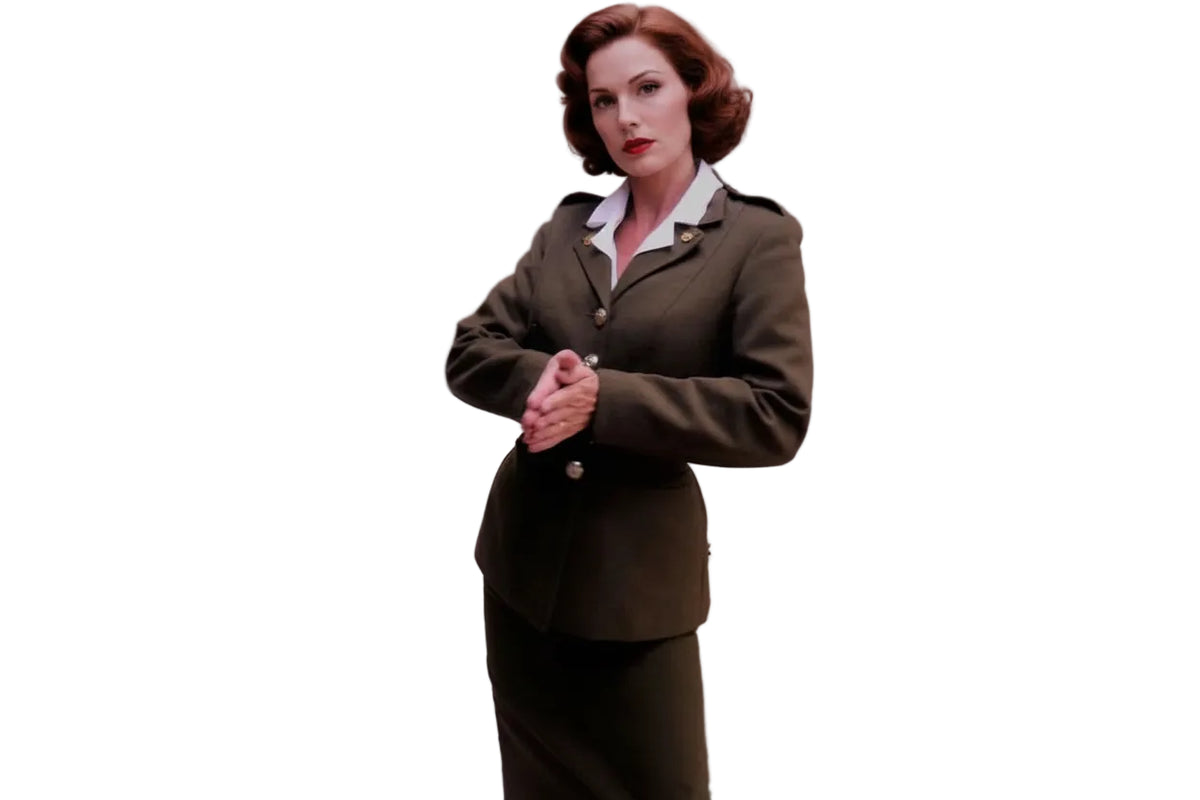 Agent Peggy Carter Captain America Marvel Comic-Con Cosplay Full Uniform Outfit