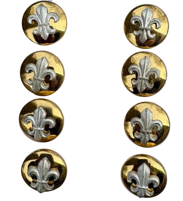 Duke of Lancaster's Regiment 19mm 30L 30 Ligne Mounted Dome Silver-plate and gilt Button No1 2 & 4 uniforms