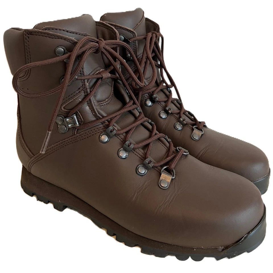Female Size 3 M ITURRI Patrol Boots Brown Boots British Army Boots Soft Leather Boots Female