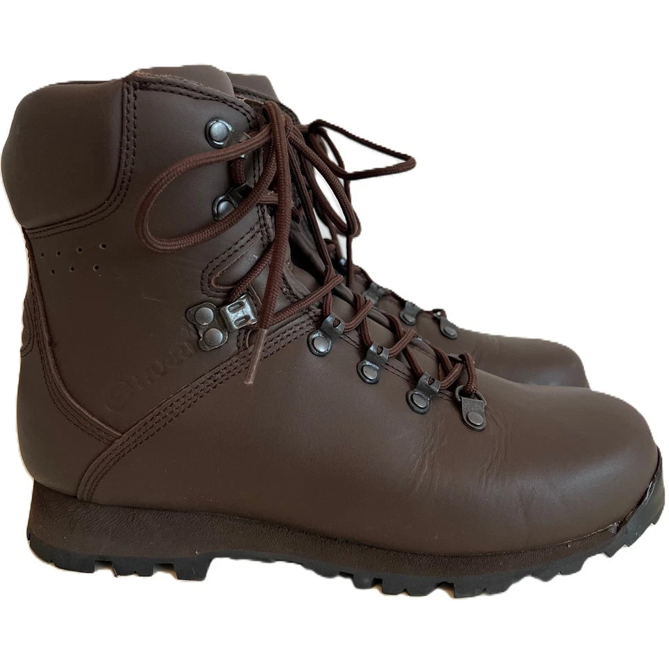 Female Size 3 M ITURRI Patrol Boots Brown Boots British Army Boots Soft Leather Boots Female