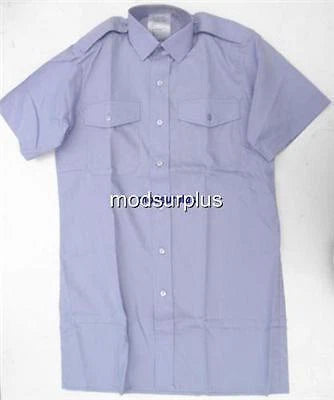 NEW 44cm Collar Genuine Dress Uniform Wedgewood Blue Short Sleeve Shirt RAF ATC CCF RAFAC