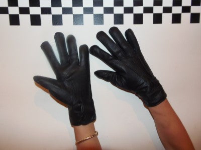 New Genuine MOD Surplus Black Leather Gloves Police Women