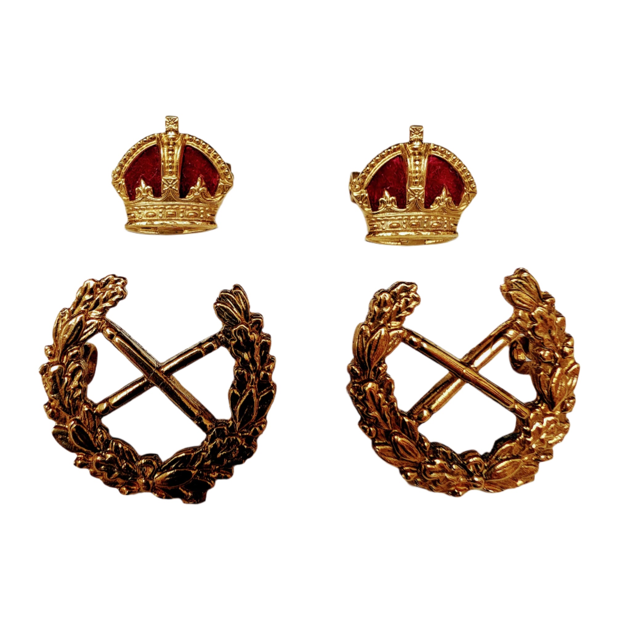 Hand Made Gold Plated Field Marshal  shoulder Rank Badges