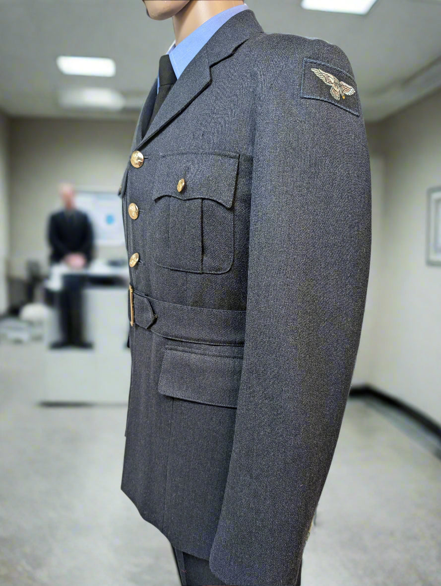 44"Tall RAF No,1 Service Dress Uniform SD Jacket & 36" Waist Trousers 32 1/"2 Leg Suit 112R