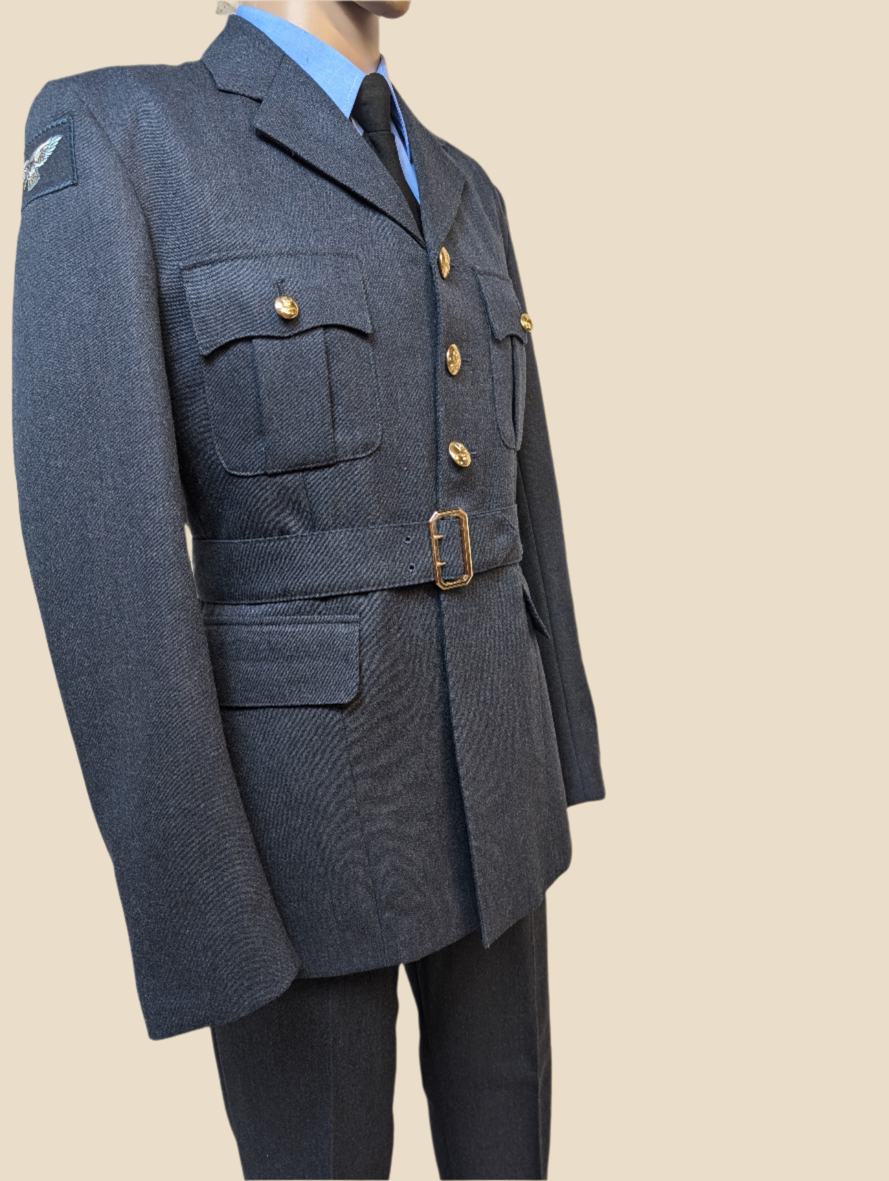 44"Tall RAF No,1 Service Dress Uniform SD Jacket & 36" Waist Trousers 32 1/"2 Leg Suit 112R