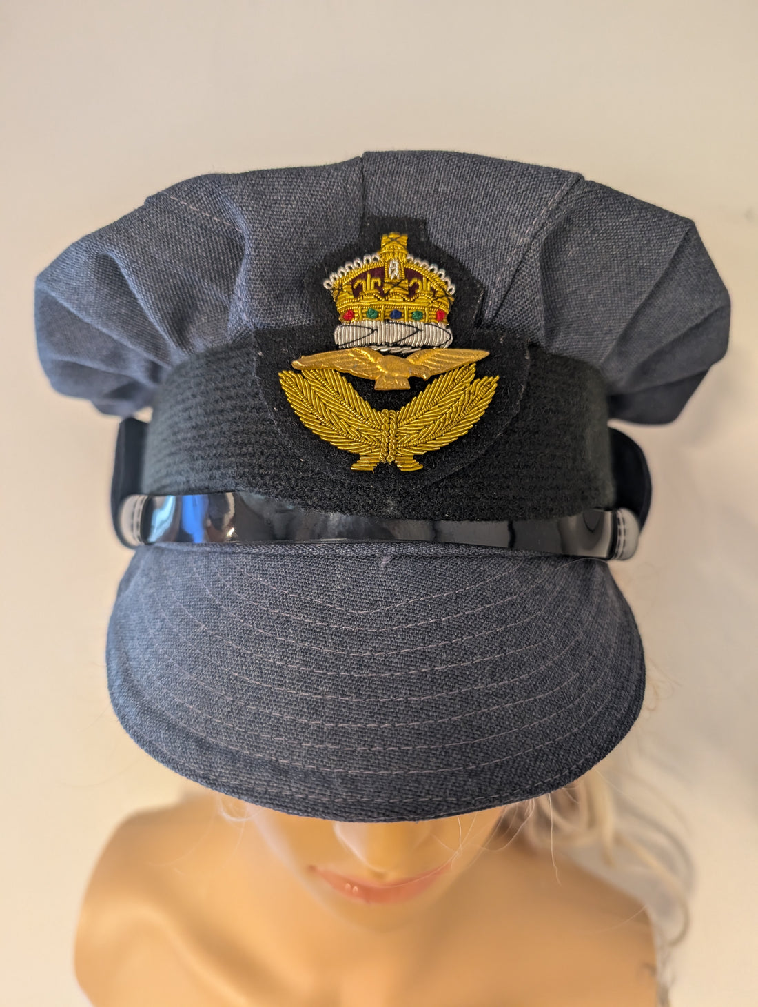 RAF WAAF No1 Uniform Repro WWII Peak Cap WW2 WRAF Hat 1940s Goodwood