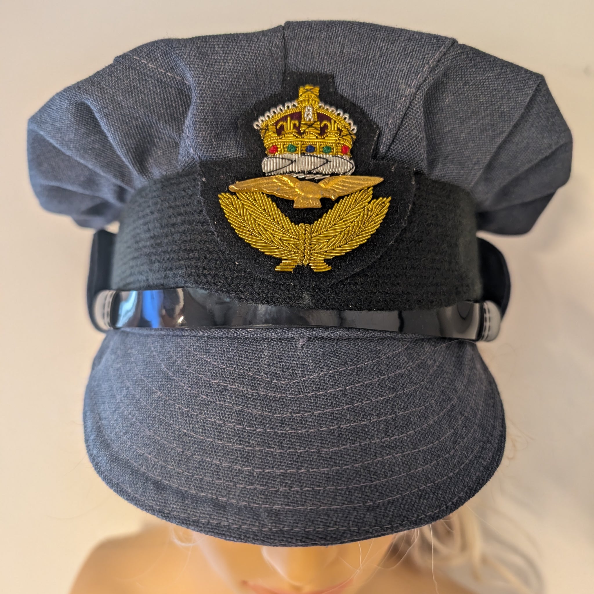 RAF WAAF No1 Uniform Repro WWII Peak Cap WW2 WRAF Hat 1940s Goodwood