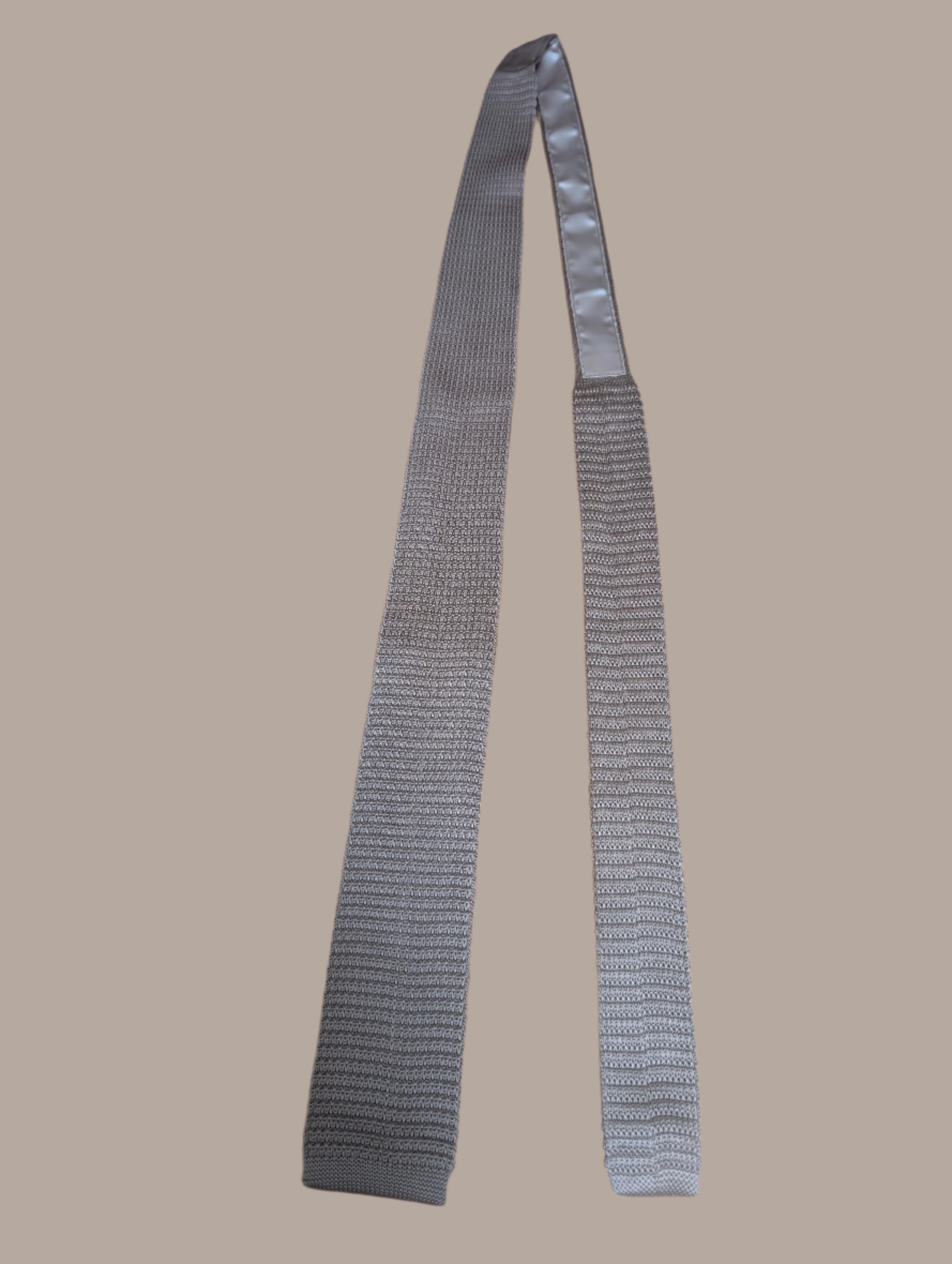 New British Army Officers No,2 Uniform Tie Beige Knitted Fawn Sand Square End
