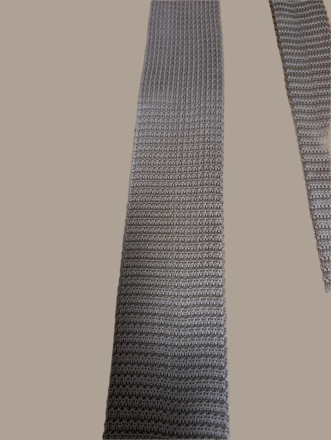 New British Army Officers No,2 Uniform Tie Beige Knitted Fawn Sand Square End