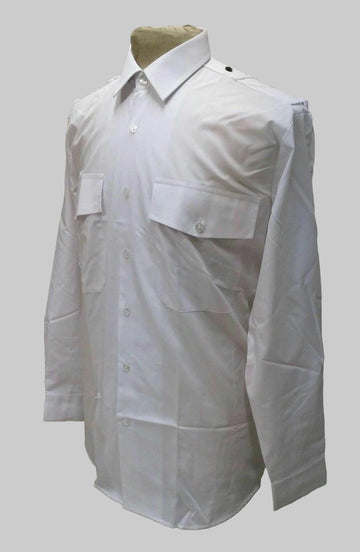 Police Shirt White Long & Short Sleeve Pilot Prison Officer