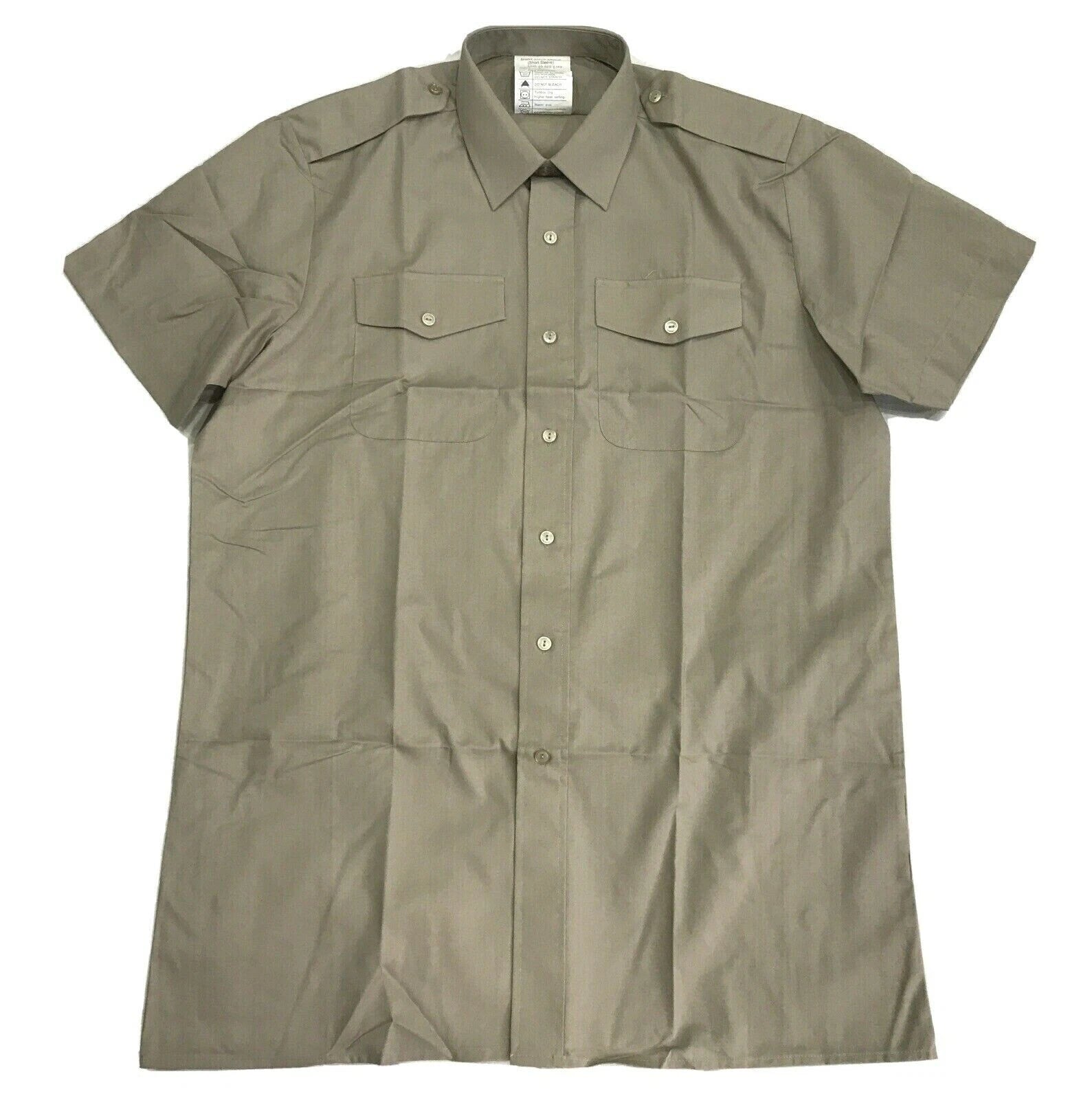 16 1/2" ( 42cm ) NEW RAF, Army & Royal Marines Short Sleeve Man's Stone Shirt Tropical RM iop