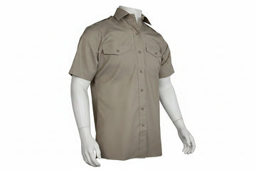 16 1/2" ( 42cm ) NEW RAF, Army & Royal Marines Short Sleeve Man's Stone Shirt Tropical RM iop