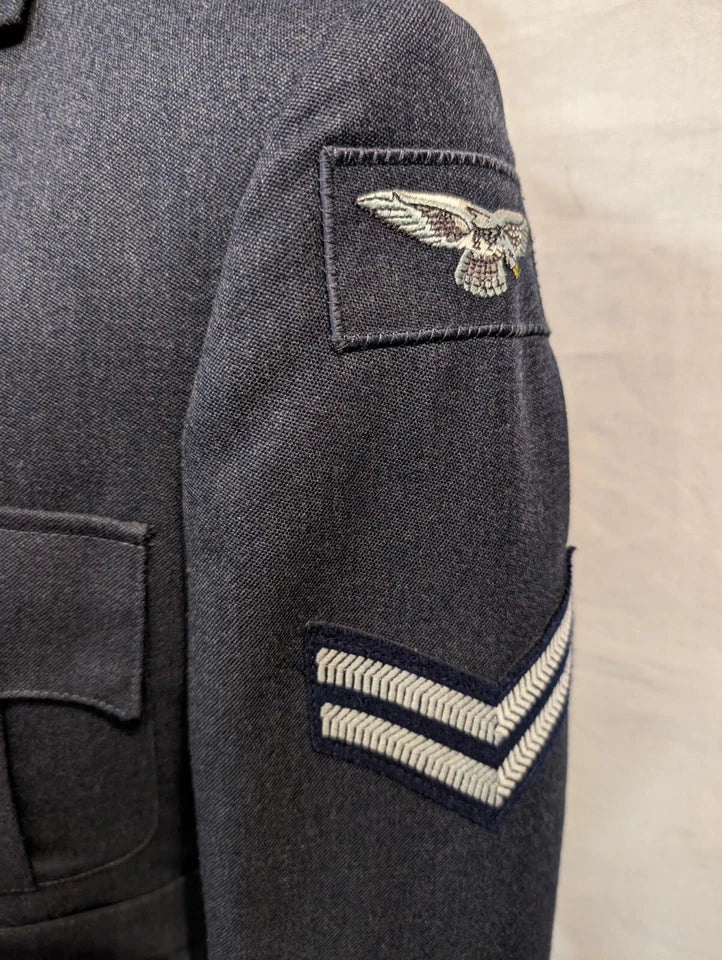 CHOOSE SIZE RAF No1 Service Dress Uniform Jacket Ranked to Corporal Cpl  Current Issue SD