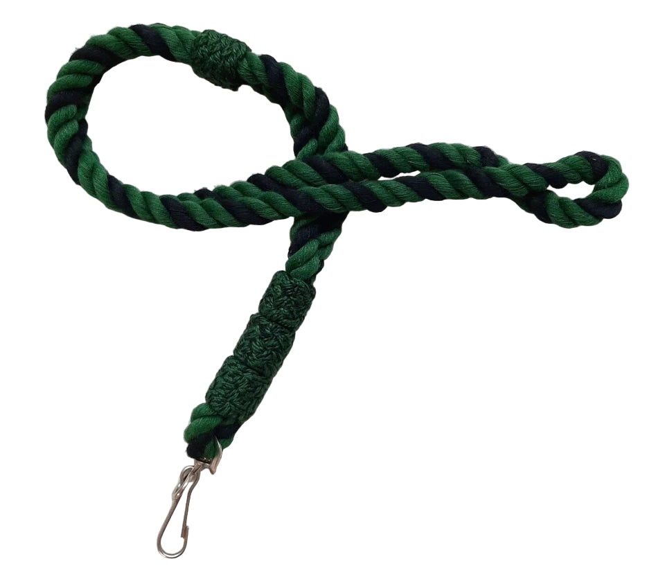 The Rifles Lanyard Quad 4 Turk Heads With Spring Clip for British Army Officers No2 Dress Uniform ( our ref