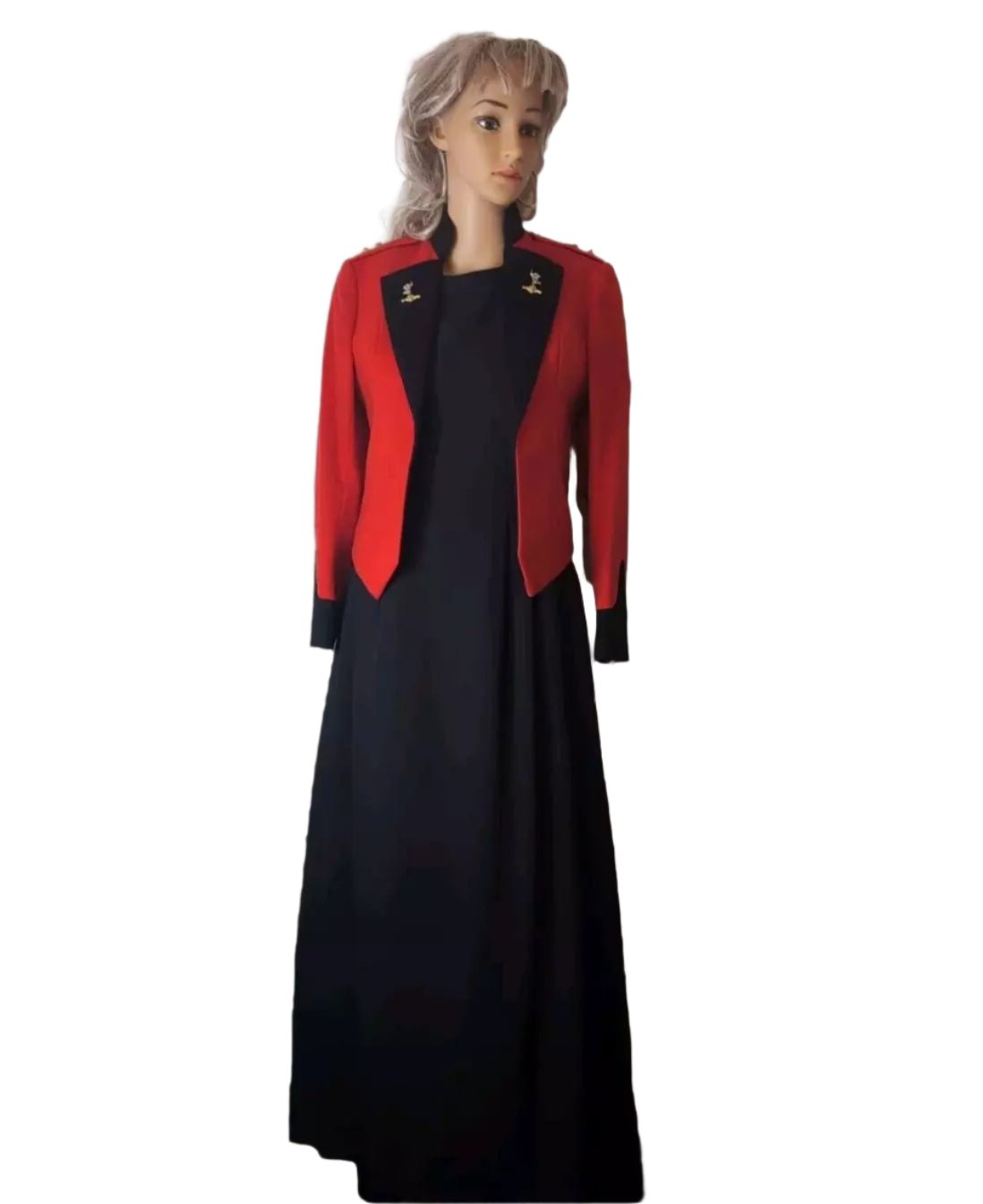 UK Ladies 6 to 8 British Army R SIGNALS Woman's Mess Uniform Jacket & Dress Officer ( our ref  Y235 )
