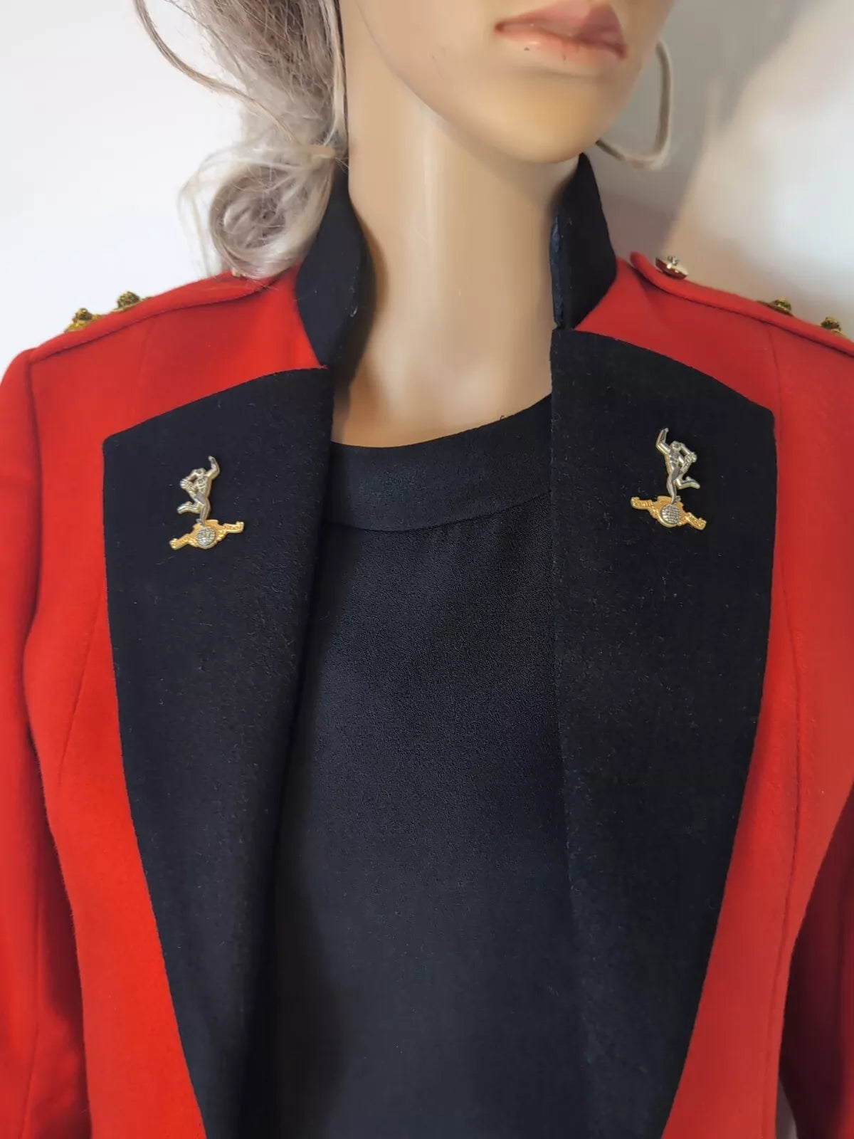 UK Ladies 6 to 8 British Army R SIGNALS Woman's Mess Uniform Jacket & Dress Officer ( our ref  Y235 )