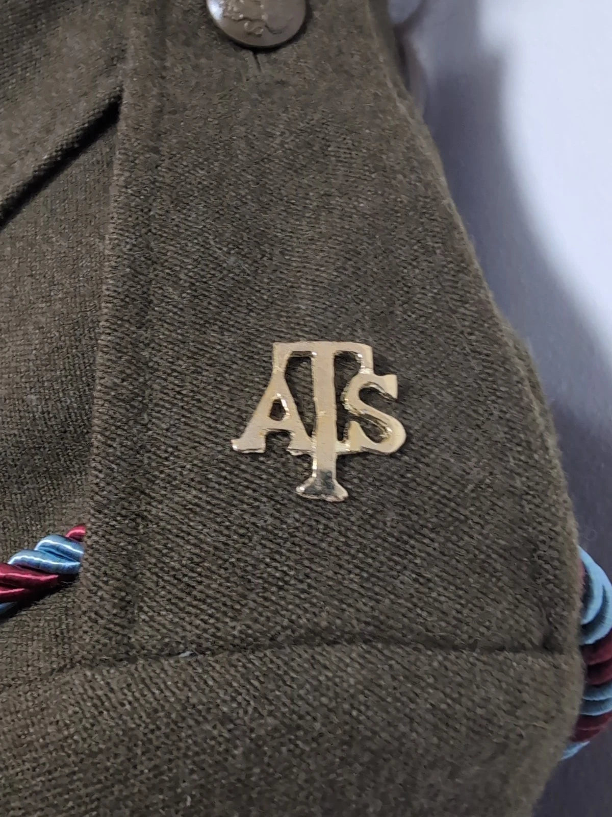 ATS Rework WW2 Uniform Jacket, Skirt & Leather Belt Size UK Ladies 6 to 8