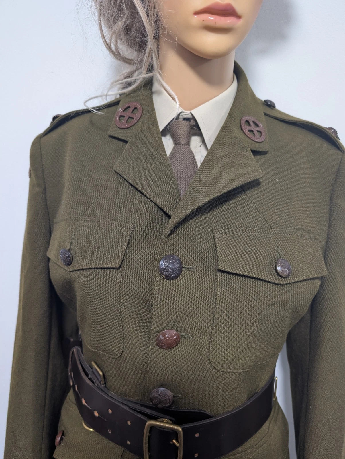 WW2 F.A.N.Y Uniform Jacket, Skirt & Leather Belt WTS fany Size UK Ladies 8 to 10
