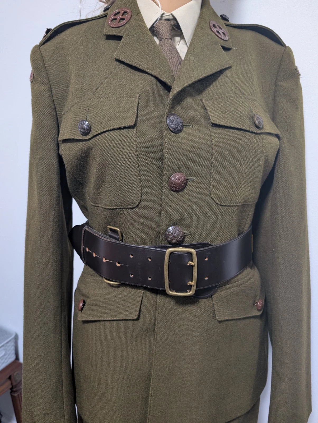 WW2 F.A.N.Y Uniform Jacket, Skirt & Leather Belt WTS fany Size UK Ladies 8 to 10
