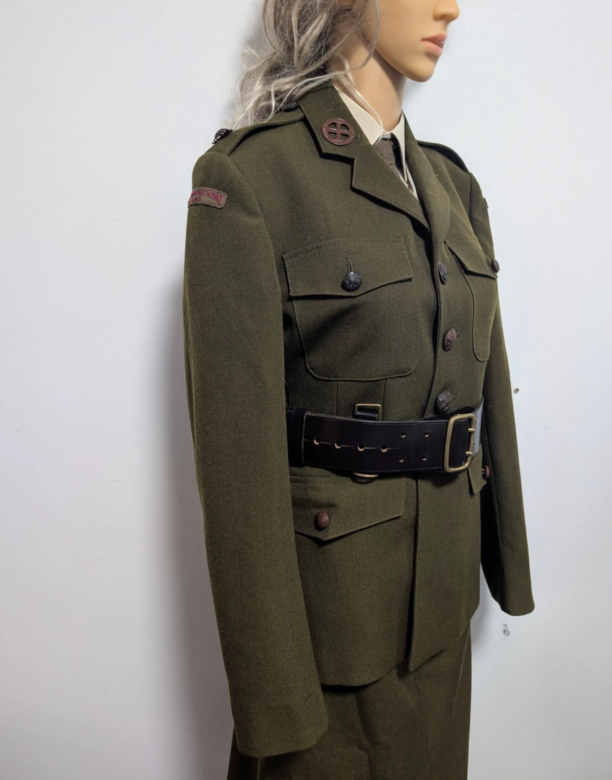 WW2 F.A.N.Y Uniform Jacket, Skirt & Leather Belt WTS fany Size UK Ladies 8 to 10